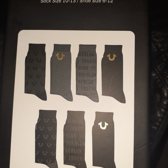 🧦TRUE Religion 7PK Men's Crew Socks - Picture 7 of 7